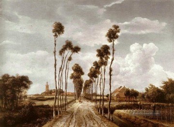 The Alley bei Middelharnis Landschaft Meindert Hobbema Ölgemälde